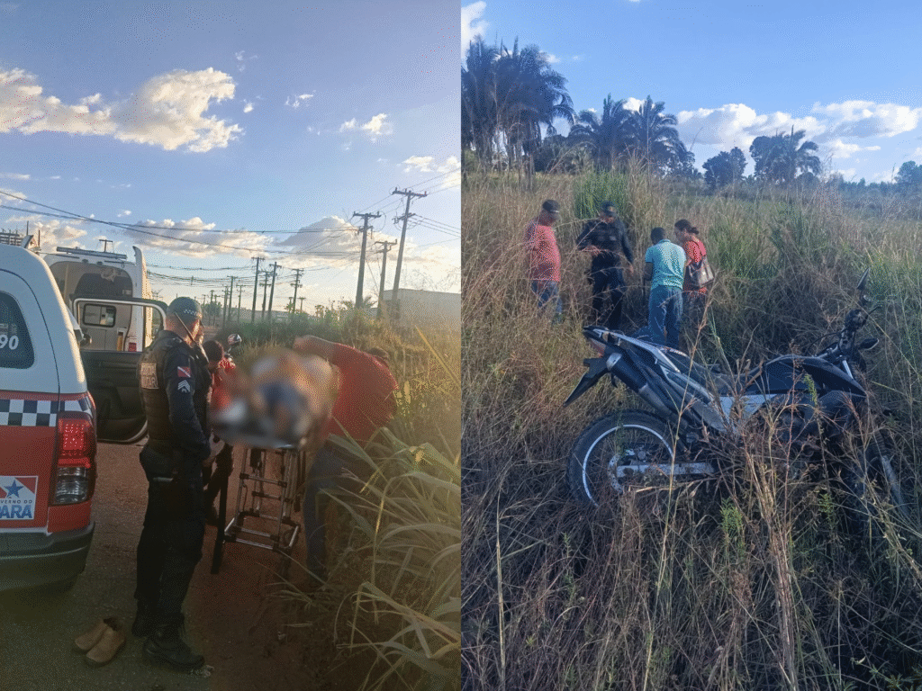 PM Registra Acidente de Trânsito na Vicinal das 03 Voltas na Palmares II, em Parauapebas