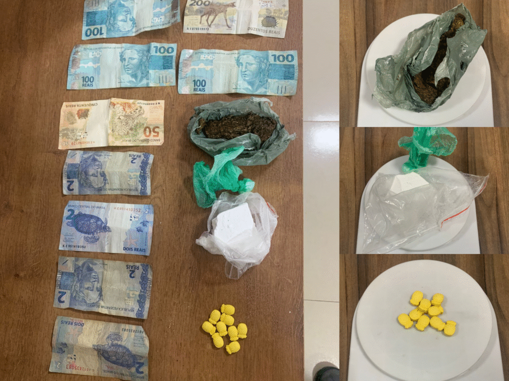 Ação da Polícia Militar no Bairro Nova Carajás Detém Suspeitos com Drogas e Dinheiro, em Parauapebas