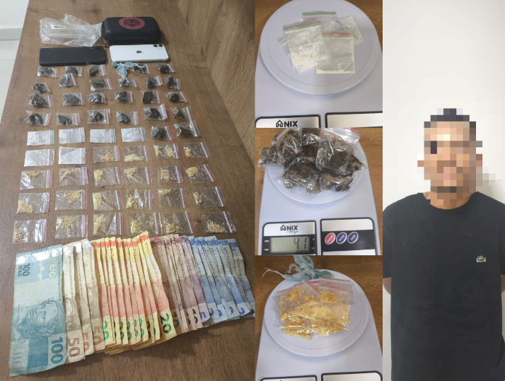 Polícia Detém Suspeito por Tráfico de Drogas no Bairro Alto Bonito, em Parauapebas