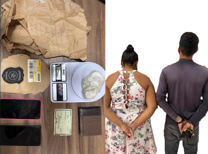 Casal é preso em Parauapebas ao receber pacote com drogas via SEDEX. Polícia Civil investiga ligação com o tráfico interestadual de drogas.