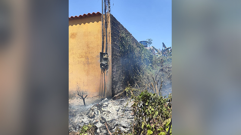 Corpo de Bombeiros detém homem em flagrante por provocar incêndio no Bairro Cidade Jardim em Parauapebas