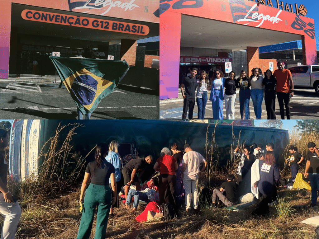 Ônibus com fiéis de igreja evangélica de Parauapebas tomba em rodovia no Maranhão