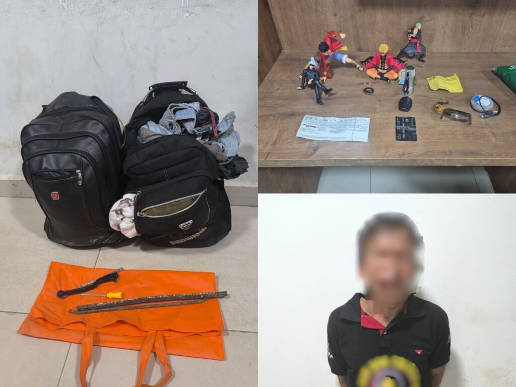 Suspeito é detido pela Polícia por arrombar e furtar escritórios em Parauapebas