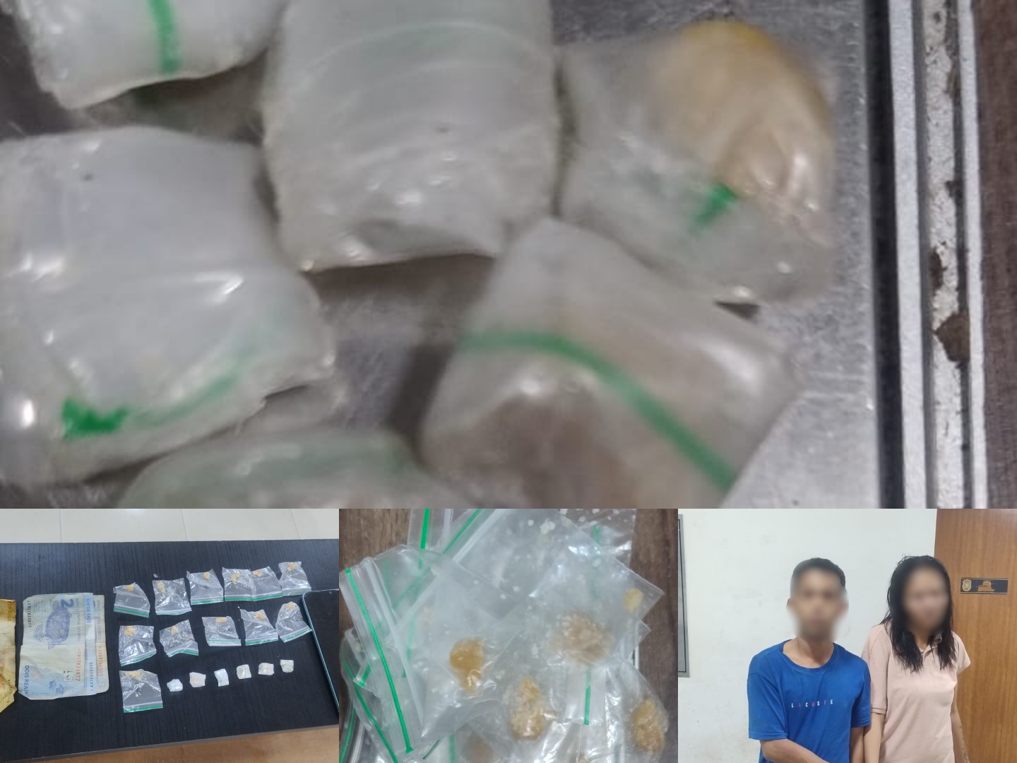 Polícia militar detêm casal por tráfico de drogas no bairro Rio Verde, em Parauapebas