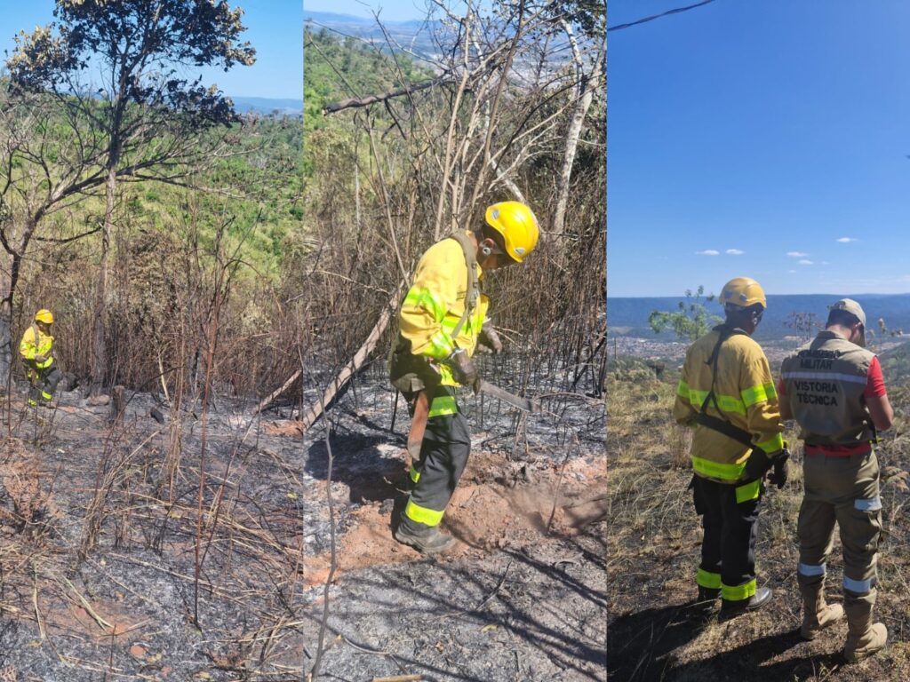 Incêndio de grandes proporções atinge Serra do Cedro e mobiliza Corpo de Bombeiros