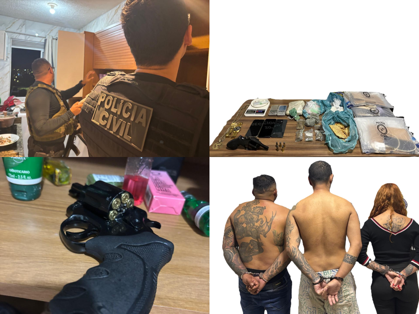Polícia Civil prende três integrantes do PCC em Parauapebas durante segunda fase da Operação Sétimo Selo