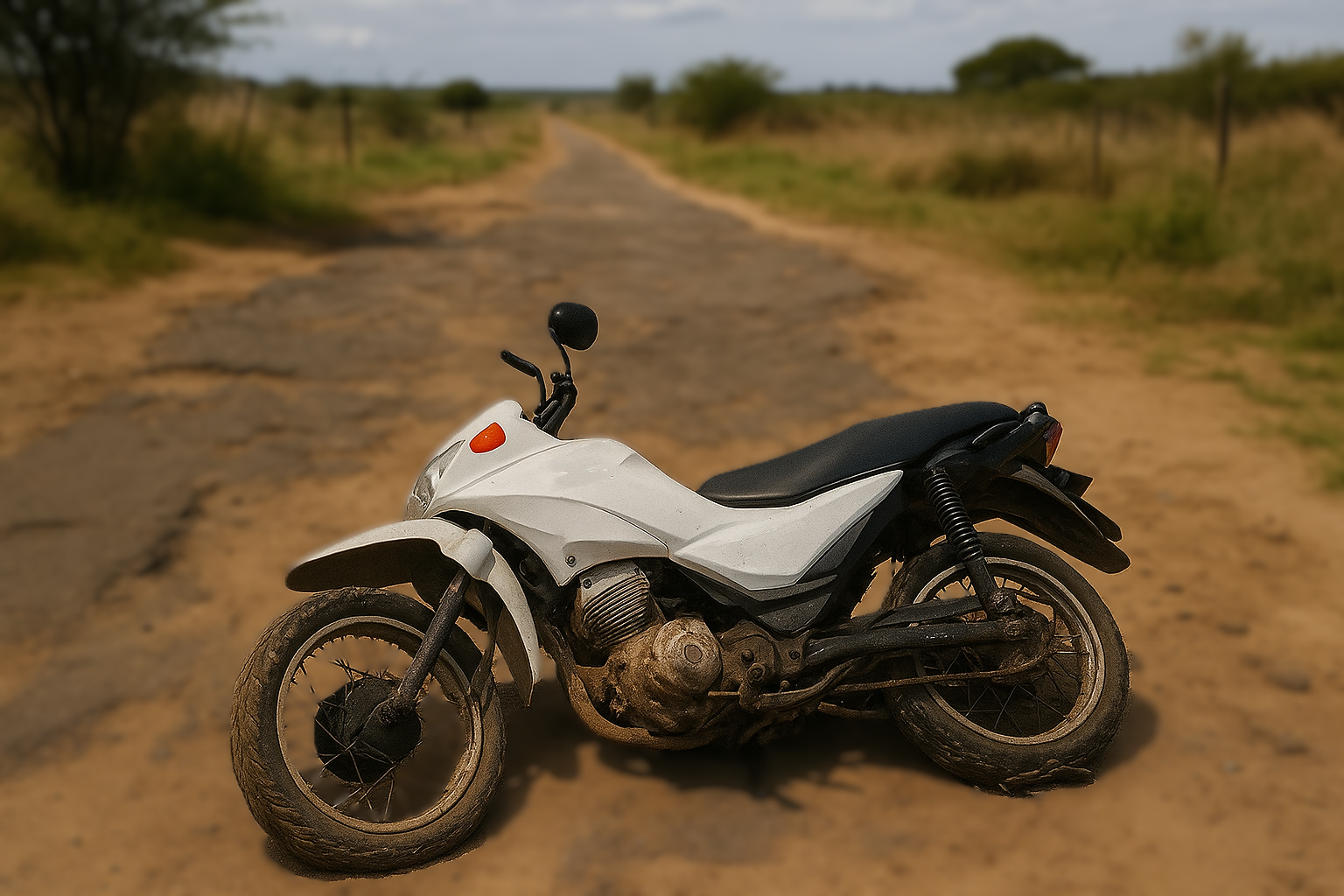 Motociclista sofre acidente após pneu estourar em via da Palmares I, em Parauapebas