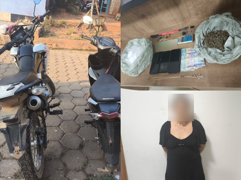 Polícia prende suspeita em operação que apreendeu drogas e veículos roubados