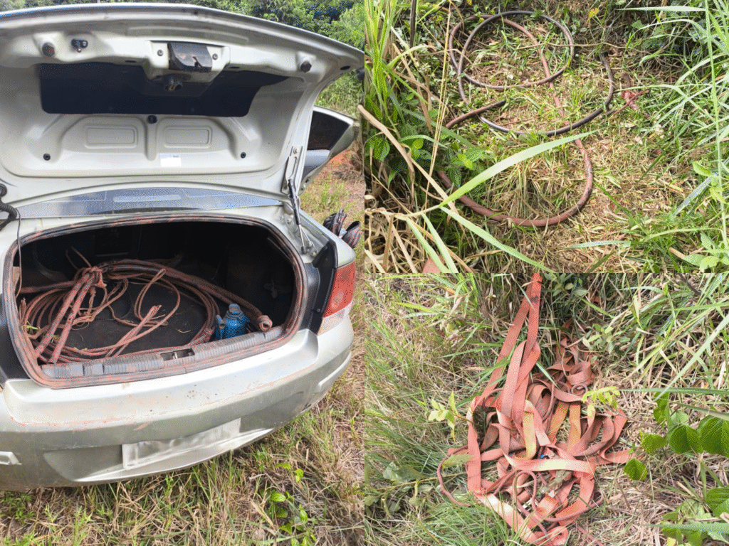 Polícia presta apoio à empresa segurança patrimonial e prende suspeito de furto na Serra dos Carajás, em Parauapebas