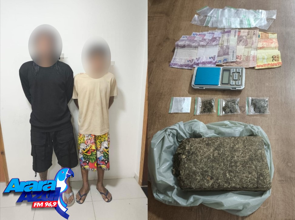Polícia Militar de Parauapebas Detém Dois Suspeitos por Tráfico de Entorpecentes no Bairro Popular II