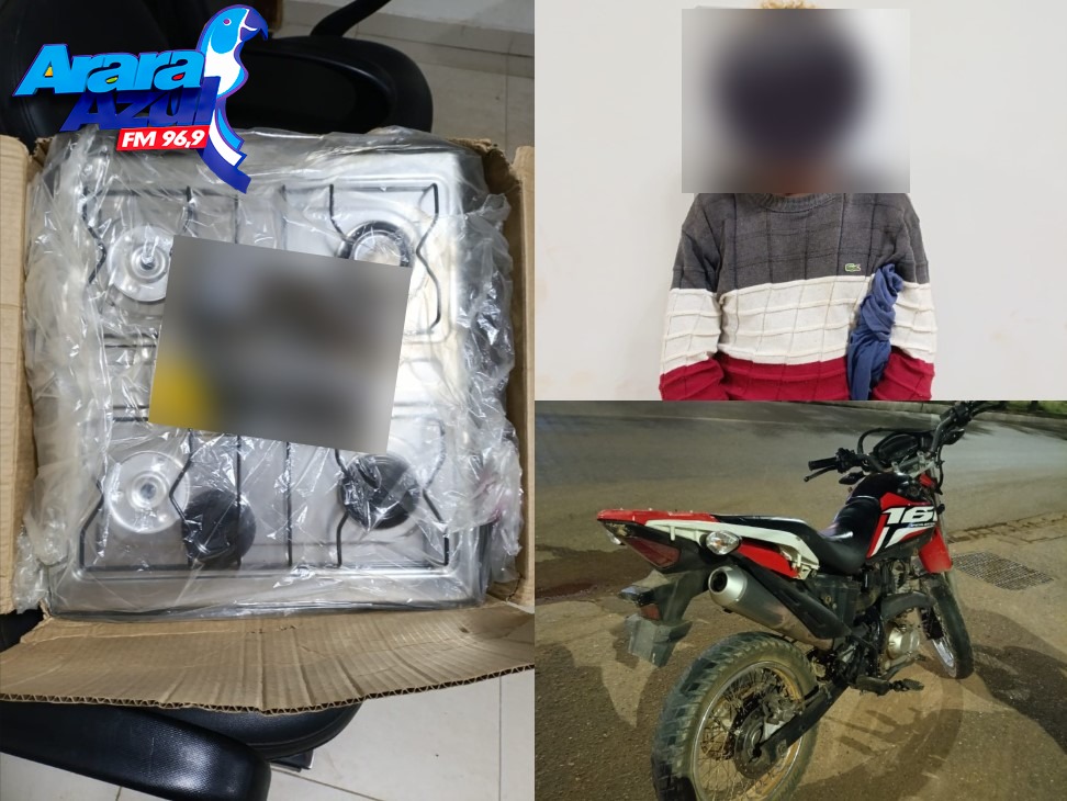 Polícia Militar recupera motocicleta e fogão furtados em Parauapebas