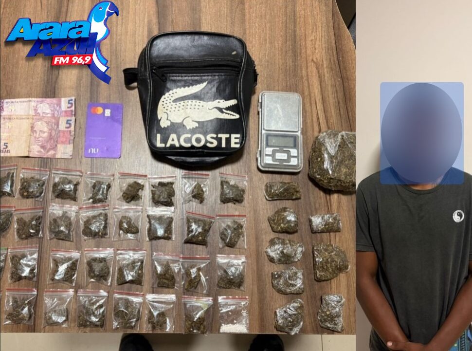 Suspeito é detido por tráfico de drogas no bairro Popular II, em Parauapebas