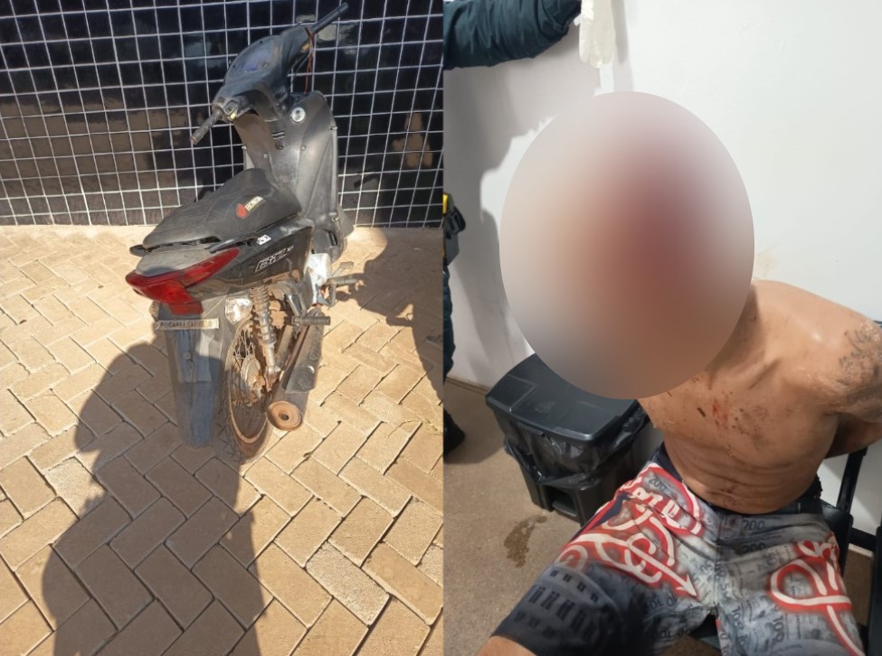 Populares impedem assalto e Polícia captura suspeito por roubo de motocicleta em Canaã dos Carajás