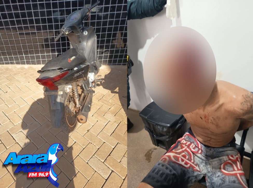 Populares impedem assalto e Polícia captura suspeito por roubo de motocicleta em Canaã dos Carajás