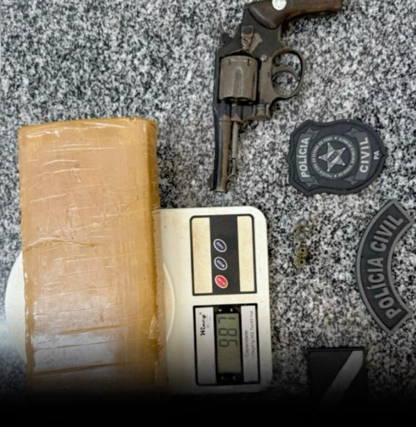 Polícia Apreende Arma e Quase 1 kg de Maconha em Operação no Bairro Park Carajás, em Canaã dos Carajás