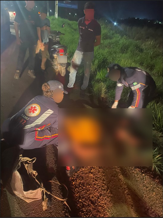 Motociclista fica ferida em acidente de trânsito na PA-275, em Parauapebas
