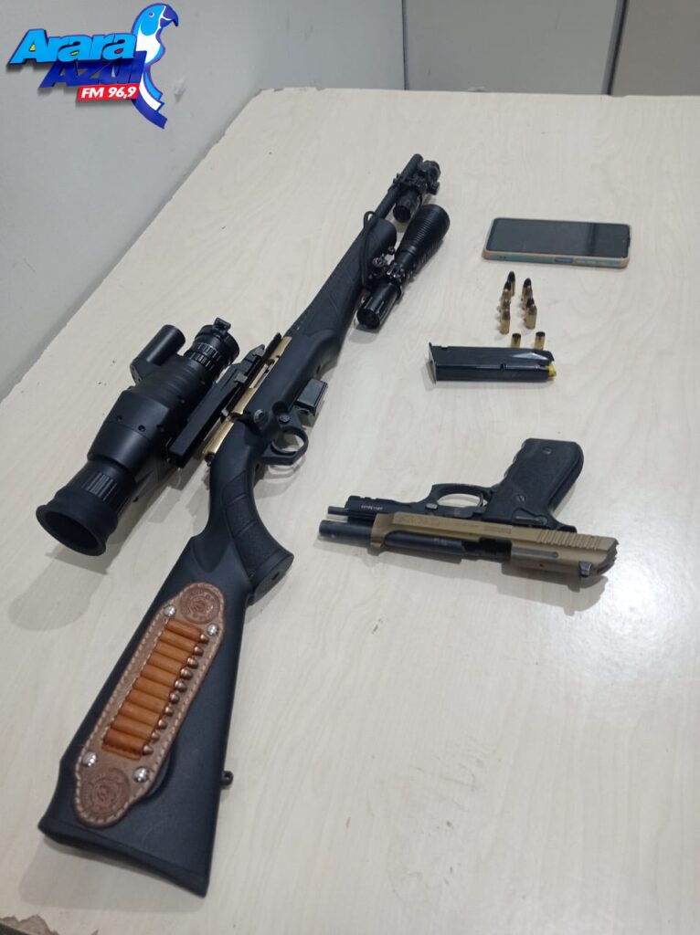 Suspeito é Detido Pela PM por Porte Ilegal de Armas no Distrito de Serra Pelada, em Curionópolis