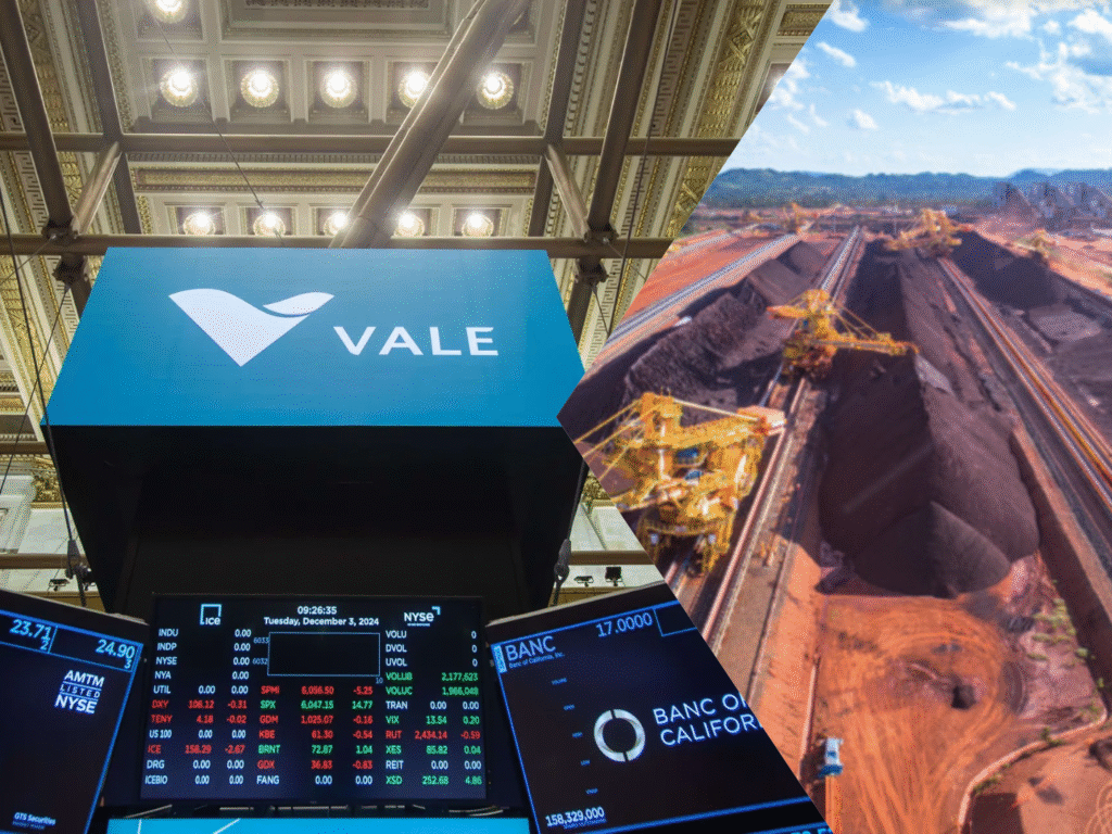 Vale alcança maior produção de minério de ferro desde 2018 e registra desempenho positivo no 3º trimestre de 2025