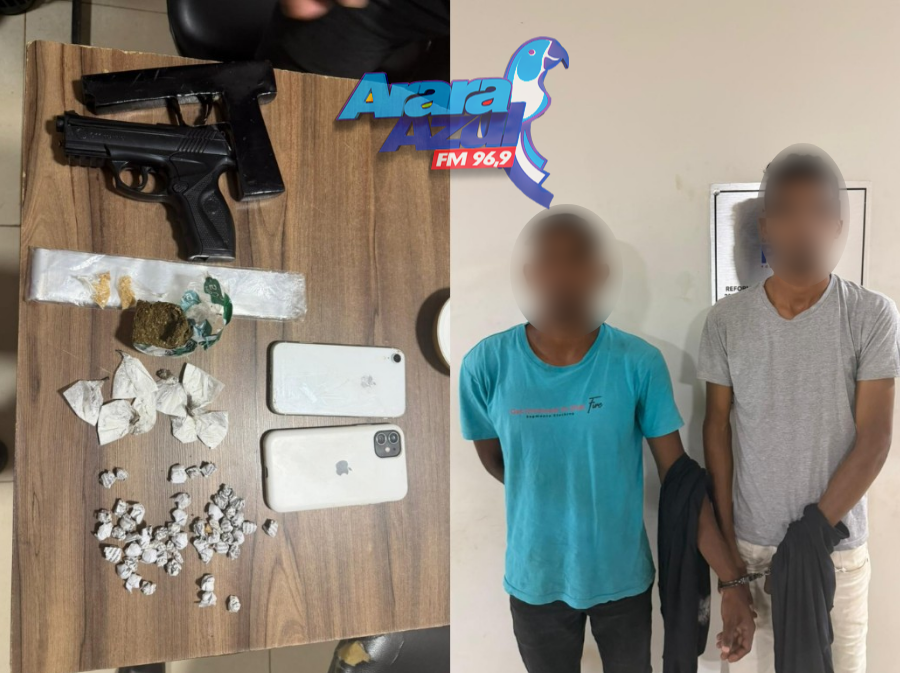 Prisão em flagrante por tráfico de drogas no Bairro da Paz resulta na apreensão de entorpecentes e simulacros de arma de fogo em Parauapebas