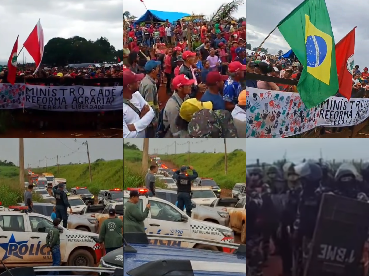 MST ocupa a Fazenda Santa Maria e interdita estrada no sudeste do Pará; autoridades cumprem ordem judicial de reintegração de posse