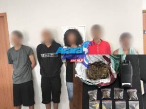 Polícia apreende drogas e detém cinco suspeitos por tráfico de entorpecentes no Residencial Alto Bonito, em Parauapebas