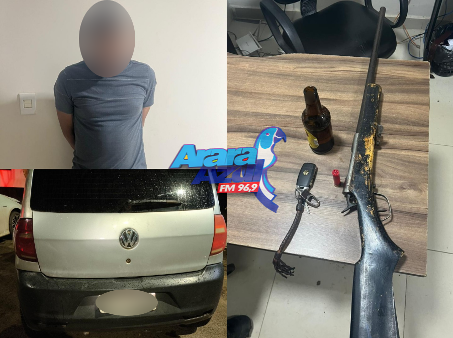 Polícia detém Motorista por porte ilegal de arma de fogo e embriaguez ao volante em Parauapebas