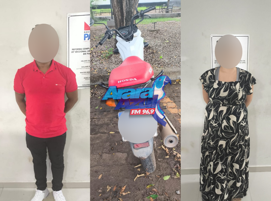 Motocicleta de vítima de homicídio é recuperada em Parauapebas; dois suspeitos são conduzidos à delegacia